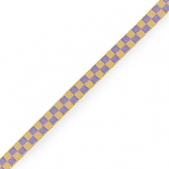 Nastro con testo cubi giallo-viola