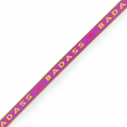 Nastro con testo "badass" viola
