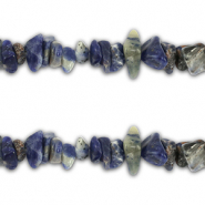Perline in pietra naturale chips Sodalite blu-grigio