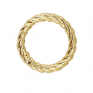 Componenti anello bris&eacute; portachiavi con spirale oro