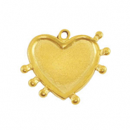 Ciondoli in acciaio inossidabile cuore oro