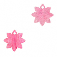 Pendenti in resina fiore rosa