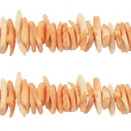 Perline di conchiglia chips arancione