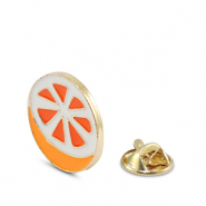 Pins arancia arancio-bianco-oro