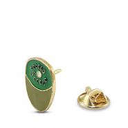 Pins kiwi verde-oro