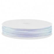 Coda di topo intrecciato 1mm blu chiaro-viola metallico