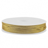 Coda di topo intrecciato 0,8mm oro metallico