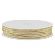 Coda di topo intrecciato 0,8mm oro clairo metallico