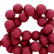 Perline in acrilico 8 mm vino rosso bacca