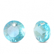 Pendenti di vetro Crystal Glass tonda aqua