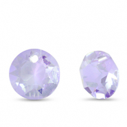 Pendenti di vetro Crystal Glass tonda viola chiaro