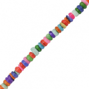 Perline di conchiglia rondella multicolore