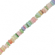 Perline di conchiglia rondella multicolore pastello