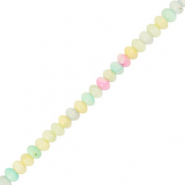 Perline di conchiglia rondella multicolore pastello