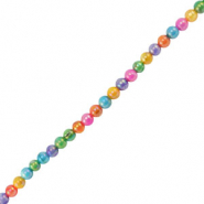 Perline di conchiglia tonda multicolore