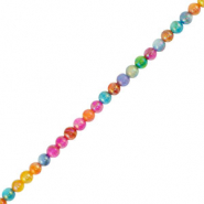 Perline di conchiglia tonda multicolore