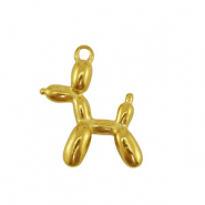 Ciondoli in acciaio inossidabile cane a palloncino oro