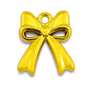 Ciondoli in acrilico fiocco oro giallo