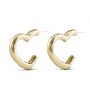 Orecchini alla moda a cuore oro