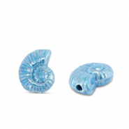 Perline di ceramica greca DQ conchiglia blu