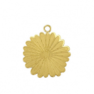 Ciondoli in acciaio inossidabile fiore oro /