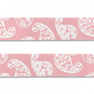 Bandana rosa chiaro-bianco
