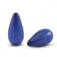 Perline Polaris Elements a forma di goccia Polmo blu reale
