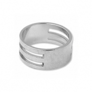 Anello apri anellino in acciaio inossidabile Silver