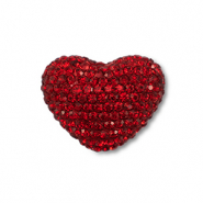 Perline in stile boh&eacute;mien cuore rosso