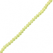 Perline sfaccettate 4x3mm rondella verde chiaro