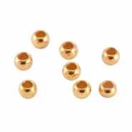 Schiaccini di metallo DQ 3mm oro rosa (privo di nichel)