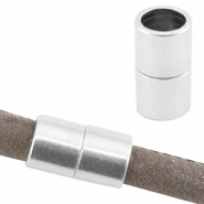Chiusura magnetica di metallo DQ &Oslash;6mm argento antico (privo di nichel)