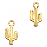Ciondoli di metallo DQ cactus oro (privo di nichel)