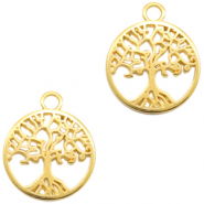 Ciondoli di metallo DQ albero oro (privo di nichel)