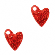 Ciondoli Plexx cuore glitterato rosso rubino
