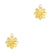 Ciondoli di metallo DQ fiore oro (privo di nichel)
