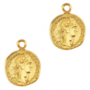 Ciondoli di metallo DQ moneta Romana oro (privo di nichel)