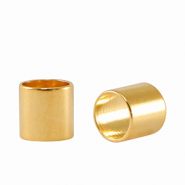 Perline di metallo DQ tubo Ø5mm oro (privo di nichel)
