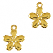 Ciondoli di metallo DQ fiore oro (privo di nichel)