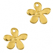 Ciondoli di metallo DQ fiore oro (privo di nichel)