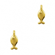 Ciondoli di metallo DQ pesce oro (privo di nichel)