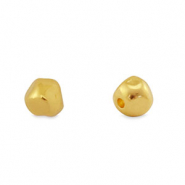 Perline di metallo DQ cubo oro (privo di nichel)