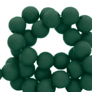 Perline in acrilico 6 mm verde scuro