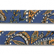 Bandana fiore e bocina blu