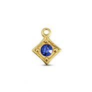 BY31&reg; Ciondoli in acciaio inossidabile rombo oro-blu zaffiro
