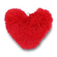 Ciondoli accattivanti Pompon cuore rosso