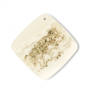 Pendenti di polimero rombo biancastro-beige-oro