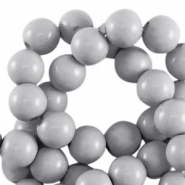 Perline in acrilico 8 mm lucido grigio