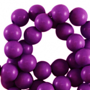 Perline in acrilico 6 mm lucido viola melanzana