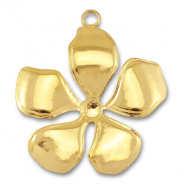 Ciondoli in acciaio inossidabile fiore oro